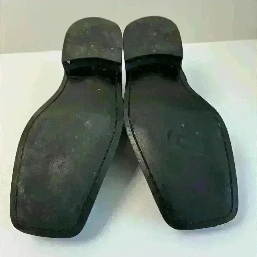 Stacy Adam’s Men’s Loafer 100% Leather man made balance Black Buckle Size 9 1/2